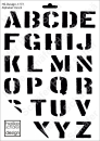 Schablone-Stencil A4 250-1777 - Alphabet Stencil